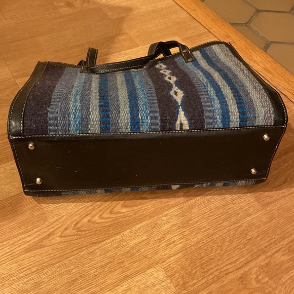 Wool and leather tote bag - Picture 4 of 4